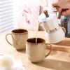 imageLERATIO 12OZ Ceramic Coffee Mugs Set of 6 Large Porcelain Coffee Cups With Large Handle For LatteCappuccinoMilkCocoaDishwasherampampMicrowave Safe Mug SetsIdeal for ManWomanDad MomKahkireactive glaze1