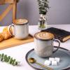 imageLERATIO 12OZ Ceramic Coffee Mugs Set of 6 Large Porcelain Coffee Cups With Large Handle For LatteCappuccinoMilkCocoaDishwasherampampMicrowave Safe Mug SetsIdeal for ManWomanDad MomKahkireactive glaze6