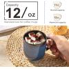 imageLERATIO 12OZ Ceramic Coffee Mugs Set of 6 Large Porcelain Coffee Cups With Large Handle For LatteCappuccinoMilkCocoaDishwasherampampMicrowave Safe Mug SetsIdeal for ManWomanDad MomKahkireactive glaze4