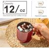 imageLERATIO 12OZ Ceramic Coffee Mugs Set of 6 Large Porcelain Coffee Cups With Large Handle For LatteCappuccinoMilkCocoaDishwasherampampMicrowave Safe Mug SetsIdeal for ManWomanDad MomKahkireactive glaze2