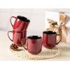 imageLERATIO 12OZ Ceramic Coffee Mugs Set of 6 Large Porcelain Coffee Cups With Large Handle For LatteCappuccinoMilkCocoaDishwasherampampMicrowave Safe Mug SetsIdeal for ManWomanDad MomKahkireactive glaze2