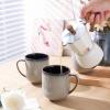 imageLERATIO 12OZ Ceramic Coffee Mugs Set of 6 Large Porcelain Coffee Cups With Large Handle For LatteCappuccinoMilkCocoaDishwasherampampMicrowave Safe Mug SetsIdeal for ManWomanDad MomKahkireactive glaze6