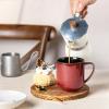 imageLERATIO 12OZ Ceramic Coffee Mugs Set of 6 Large Porcelain Coffee Cups With Large Handle For LatteCappuccinoMilkCocoaDishwasherampampMicrowave Safe Mug SetsIdeal for ManWomanDad MomKahkireactive glaze2