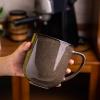 imageLERATIO 12OZ Ceramic Coffee Mugs Set of 6 Large Porcelain Coffee Cups With Large Handle For LatteCappuccinoMilkCocoaDishwasherampampMicrowave Safe Mug SetsIdeal for ManWomanDad MomKahkireactive glaze5