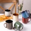 imageLERATIO 12OZ Ceramic Coffee Mugs Set of 6 Large Porcelain Coffee Cups With Large Handle For LatteCappuccinoMilkCocoaDishwasherampampMicrowave Safe Mug SetsIdeal for ManWomanDad MomKahkireactive glazeMixing