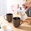 imageLERATIO 12OZ Ceramic Coffee Mugs Set of 6 Large Porcelain Coffee Cups With Large Handle For LatteCappuccinoMilkCocoaDishwasherampampMicrowave Safe Mug SetsIdeal for ManWomanDad MomKahkireactive glaze5