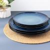 imageLERATIO Ceramic Dinner Plates Set of 6 105 Inch Handmade Reactive Glaze Porcelain Plates Coupe Shape Dinnerware Dishes Set for KitchenOvenampamp Microwave ampamp Dishwasher Safe Scratch ResistantGray BlueReactiveBlue