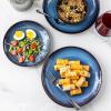 imageLERATIO Ceramic Dinner Plates Set of 6 105 Inch Handmade Reactive Glaze Porcelain Plates Coupe Shape Dinnerware Dishes Set for KitchenOvenampamp Microwave ampamp Dishwasher Safe Scratch ResistantBlueReactiveBlue