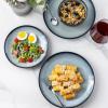 imageLERATIO Ceramic Dinner Plates Set of 6 105 Inch Handmade Reactive Glaze Porcelain Plates Coupe Shape Dinnerware Dishes Set for KitchenOvenampamp Microwave ampamp Dishwasher Safe Scratch ResistantGray BlueReactiveGray Blue