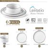imageLERATIO Ceramic Dinnerware Sets for 6 High Edge Stoneware Plates and Bowls Set Chip and Crack Resistant  Oven ampamp Dishwasher ampamp Microwave Safe Dishes Set Service for 6 Vanilla WhiteWhite