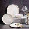 imageLERATIO Ceramic Plates80 inch Salad Plates Set of 6Handmade Porcelain Plates for kitchen with Wavy EdgeMicrowave ampamp Dishwasher ampamp Oven SafeLight weight ampamp Scratch Resistant DishesWhiteSea WaveWhite
