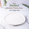 imageLERATIO Ceramic Plates80 inch Salad Plates Set of 6Handmade Porcelain Plates for kitchen with Wavy EdgeMicrowave ampamp Dishwasher ampamp Oven SafeLight weight ampamp Scratch Resistant DishesWhiteSea WaveWhite