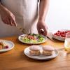 imageLERATIO Ceramic Plates80 inch Salad Plates Set of 6Handmade Porcelain Plates for kitchen with Wavy EdgeMicrowave ampamp Dishwasher ampamp Oven SafeLight weight ampamp Scratch Resistant DishesWhiteSea WaveWhite