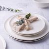 imageLERATIO Ceramic Plates80 inch Salad Plates Set of 6Handmade Porcelain Plates for kitchen with Wavy EdgeMicrowave ampamp Dishwasher ampamp Oven SafeLight weight ampamp Scratch Resistant DishesWhiteSea WaveWhite