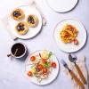 imageLERATIO Ceramic Plates80 inch Salad Plates Set of 6Handmade Porcelain Plates for kitchen with Wavy EdgeMicrowave ampamp Dishwasher ampamp Oven SafeLight weight ampamp Scratch Resistant DishesWhiteSea WaveWhite
