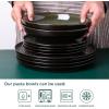 imageLERATIO Pasta BowlsCeramic 38oz Pasta Bowls90quot Reactive Glaze Pasta Bowl Set of 4Microwave ampamp DishwasherOven SafeLarge Wide Serving Bowls for Salad Dessert PizzaScratch ResistantChestnutGreen