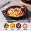 imageLERATIO Pasta BowlsCeramic 38oz Pasta Bowls90quot Reactive Glaze Pasta Bowl Set of 4Microwave ampamp DishwasherOven SafeLarge Wide Serving Bowls for Salad Dessert PizzaScratch ResistantChestnutRed