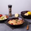 imageLERATIO Pasta BowlsCeramic 38oz Pasta Bowls90quot Reactive Glaze Pasta Bowl Set of 4Microwave ampamp DishwasherOven SafeLarge Wide Serving Bowls for Salad Dessert PizzaScratch ResistantChestnutRed