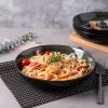 imageLERATIO Pasta BowlsCeramic 38oz Pasta Bowls90quot Reactive Glaze Pasta Bowl Set of 4Microwave ampamp DishwasherOven SafeLarge Wide Serving Bowls for Salad Dessert PizzaScratch ResistantChestnutGreen