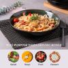 imageLERATIO Pasta BowlsCeramic 38oz Pasta Bowls90quot Reactive Glaze Pasta Bowl Set of 4Microwave ampamp DishwasherOven SafeLarge Wide Serving Bowls for Salad Dessert PizzaScratch ResistantChestnutGreen