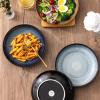 imageLERATIO Pasta BowlsCeramic 38oz Pasta Bowls90quot Reactive Glaze Pasta Bowl Set of 4Microwave ampamp DishwasherOven SafeLarge Wide Serving Bowls for Salad Dessert PizzaScratch ResistantChestnutColorful