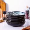 imageLERATIO Pasta BowlsCeramic 38oz Pasta Bowls90quot Reactive Glaze Pasta Bowl Set of 4Microwave ampamp DishwasherOven SafeLarge Wide Serving Bowls for Salad Dessert PizzaScratch ResistantChestnutGray White