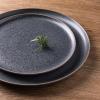 imageLERATIO Stoneware Dinnerware Sets for 4Handcarft Ceramic Plates and Bowls SetsChip and Scratch Resistant Dishes Dishwasher ampamp Microwave Safe Oven safeReactive GlazeSpeckled AshenSpecked Ashen