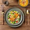 imageLERATIO Stoneware Dinnerware Sets for 4Handcarft Ceramic Plates and Bowls SetsChip and Scratch Resistant Dishes Dishwasher ampamp Microwave Safe Oven safeReactive GlazeSpeckled AshenGreen