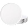 imageLERATIO Ceramic Plates80 inch Salad Plates Set of 6Handmade Porcelain Plates for kitchen with Wavy EdgeMicrowave ampamp Dishwasher ampamp Oven SafeLight weight ampamp Scratch Resistant DishesWhiteSea WaveWhite