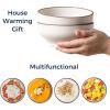 imageLERATIO Cereal Bowls Set of 626 Oz Ceramic for Kitchen Oven ampamp Dishwasher ampamp Microwave Safe Bowls for Soup Cereal Dessert Fruit ModernMatte Dusted brown Rim